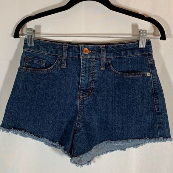 Refuge Blue Denim Mini Shorts - Picture 1 of 6